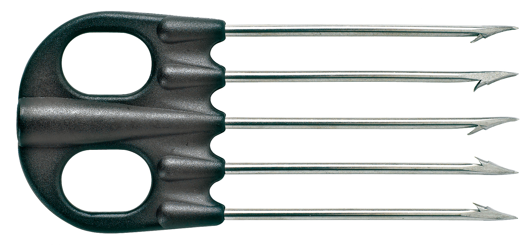 tridentes pesca submarina inox 5 diente w/bk nylon body