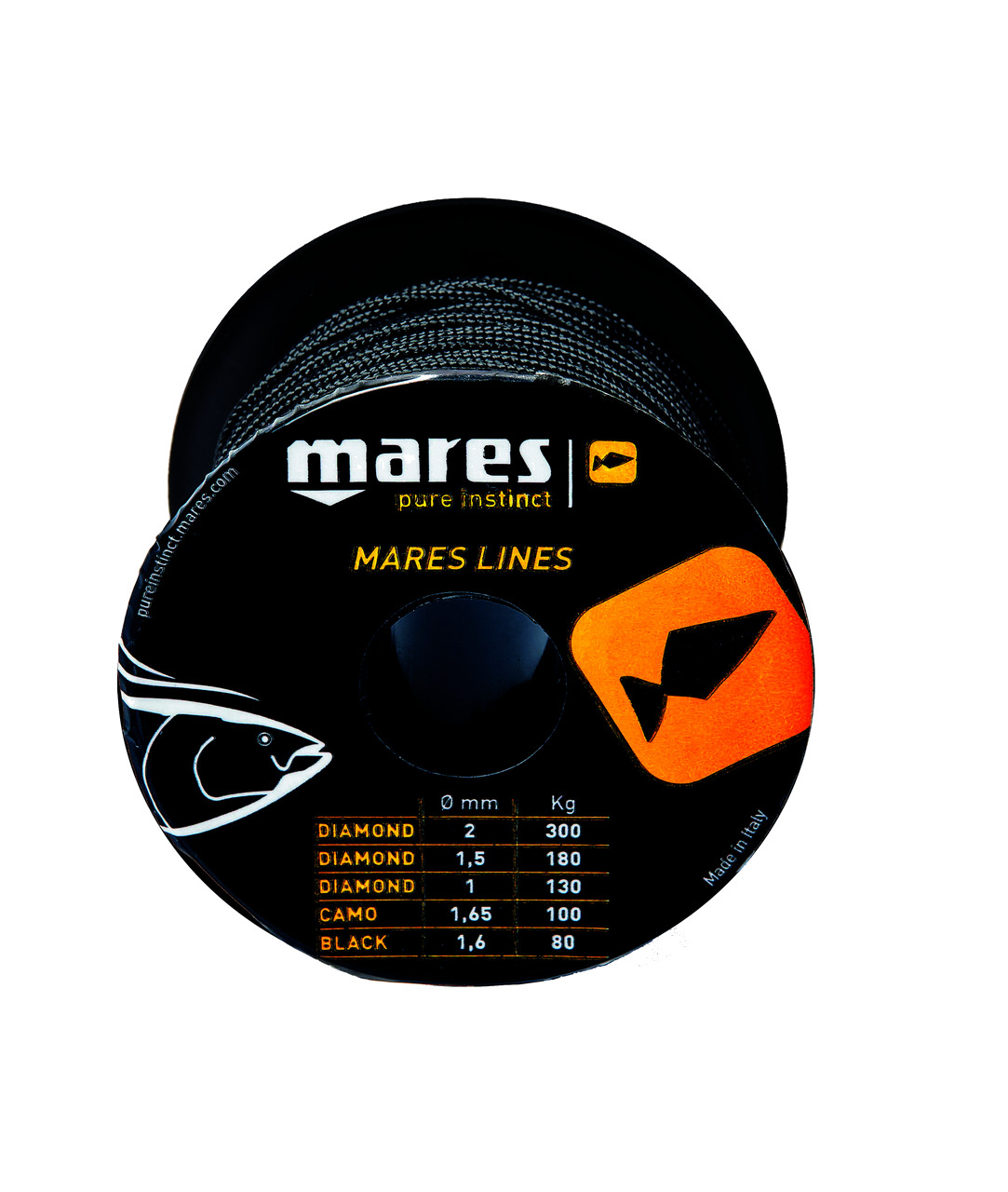 linea cordel negro 1,6mm 50m