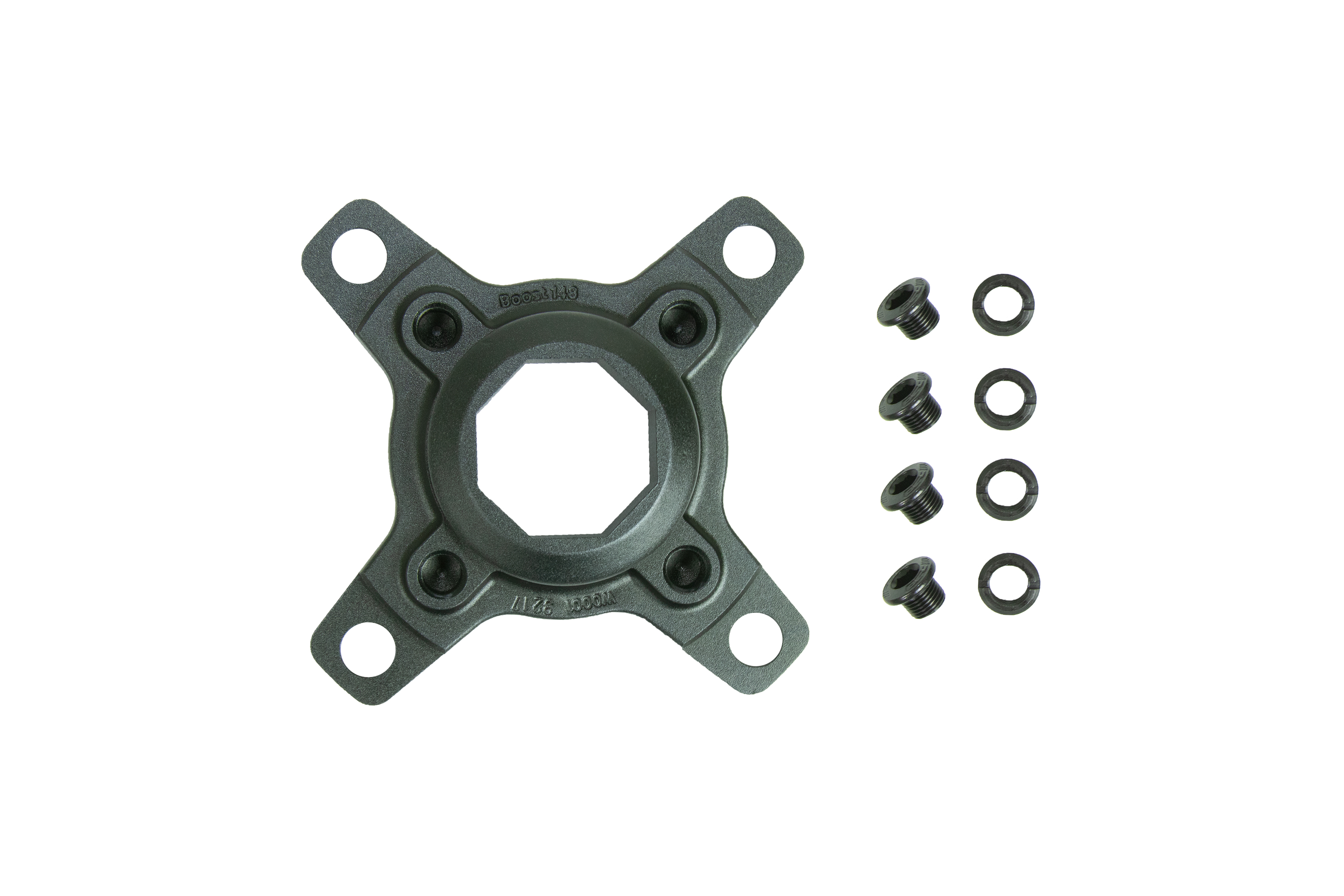 araña + tornillos para plato quora 12v