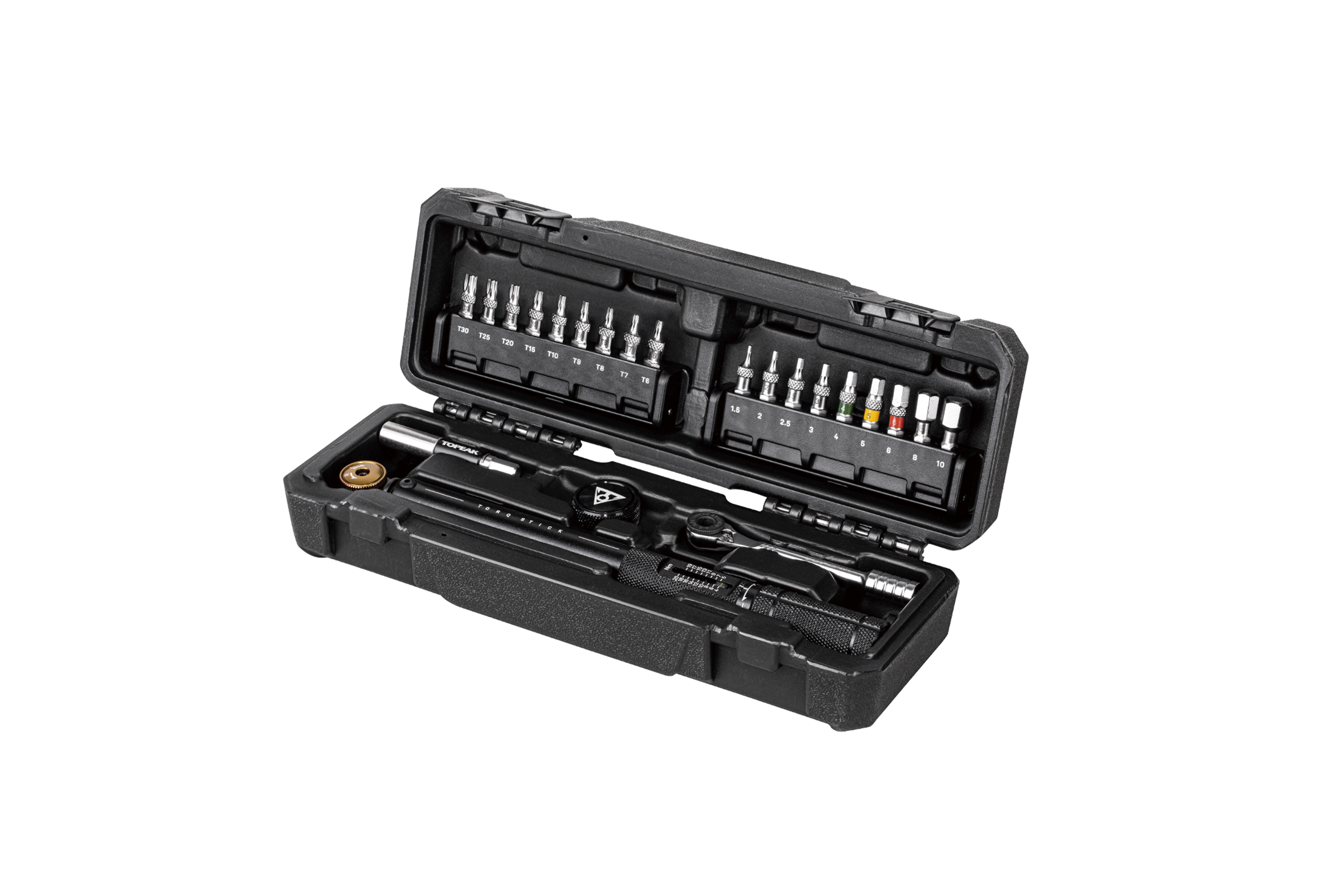 llave dinamométrica + 18 piezas torq stick 4-20nm