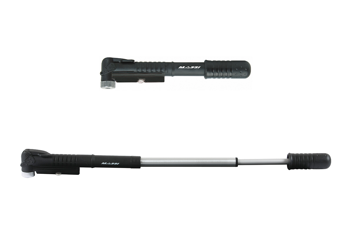 bomba inflador doble valvula telescopica manometro cm 07