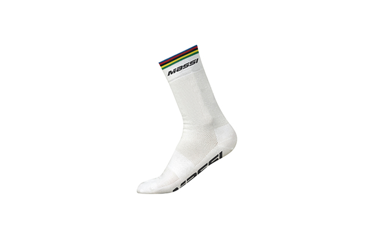 calcetines de ciclismo massi world champion, diseño ligero y transpirable