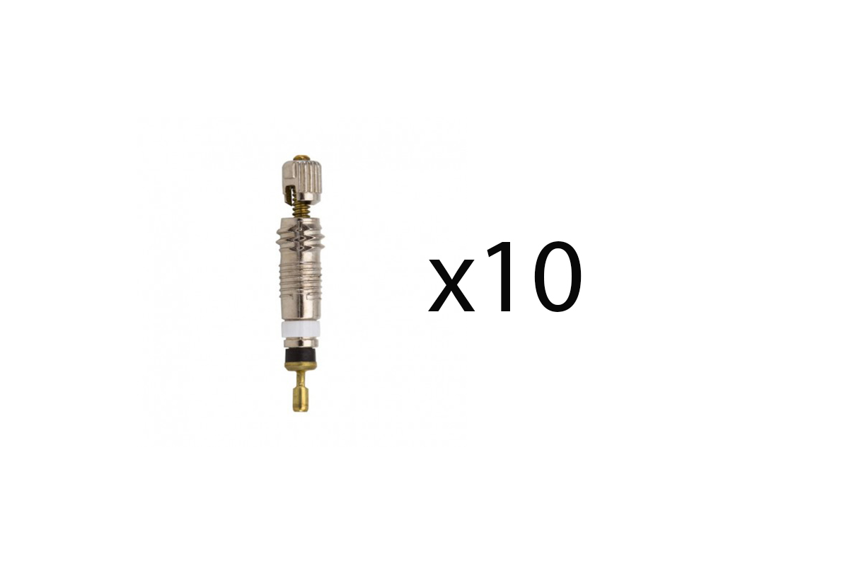 blister x10 obuses para válvula presta fina de bicicleta