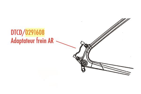 kit adaptador cuadro para freno 989
