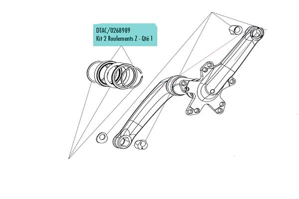 kit rodamientos de rueda zed 2/3
