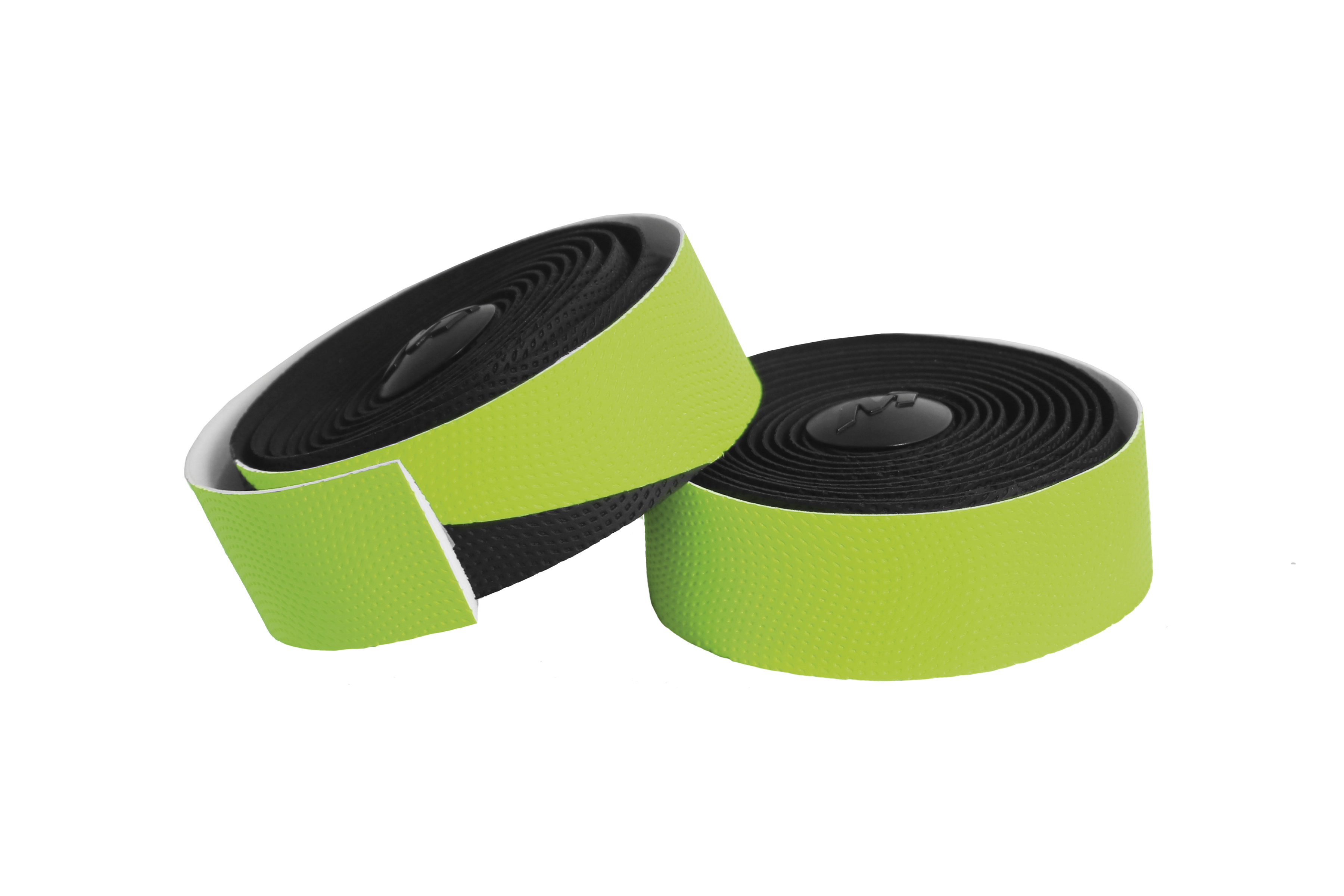 cinta de manillar de bicicleta dual wave fluor de massi - negro/verde fluor