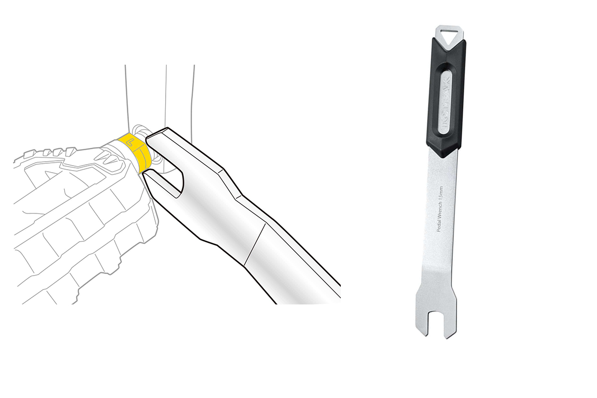 llave herramienta de pedal 15mm