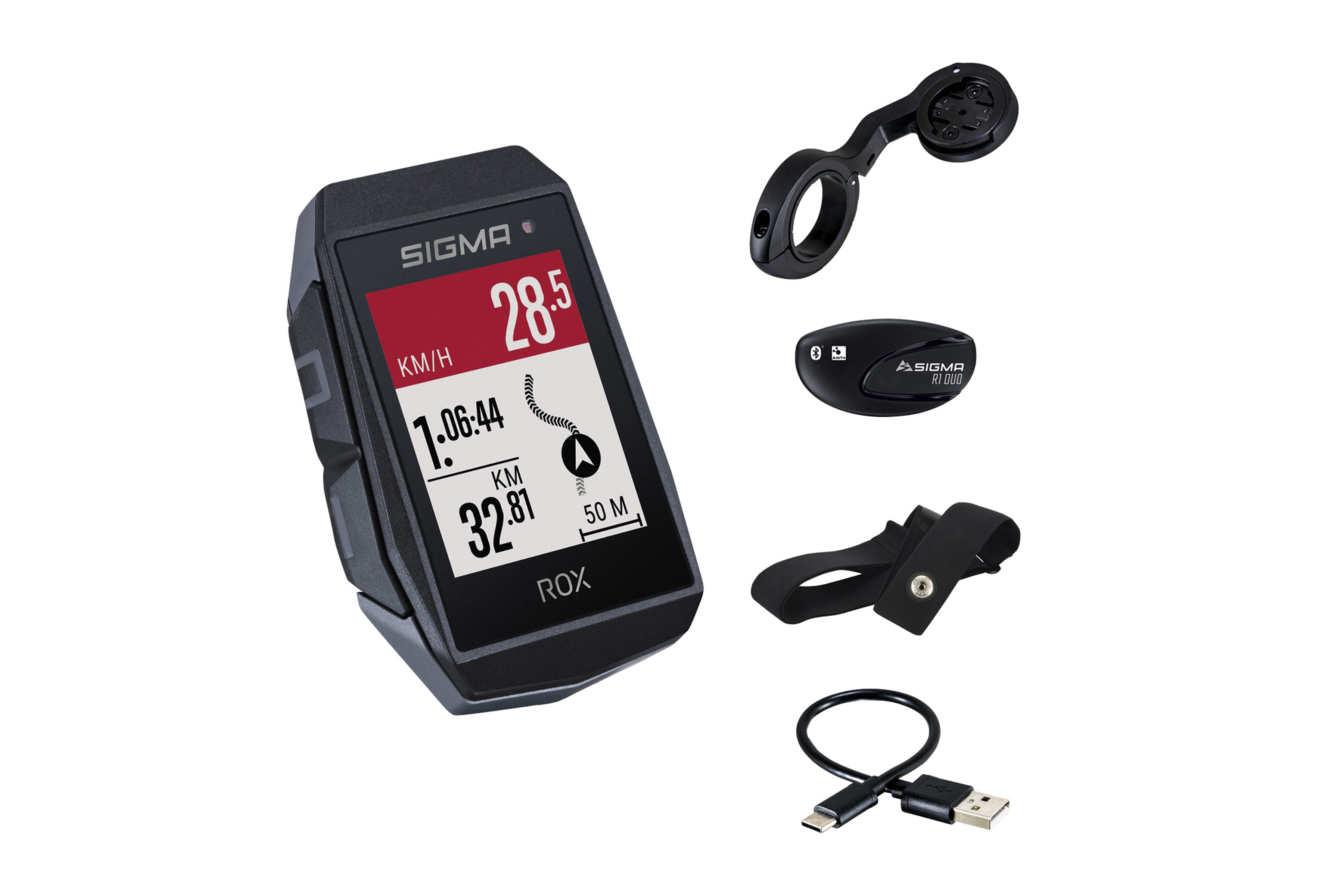 cuentakilometros ciclocomputador rox 11.1 evo hr set