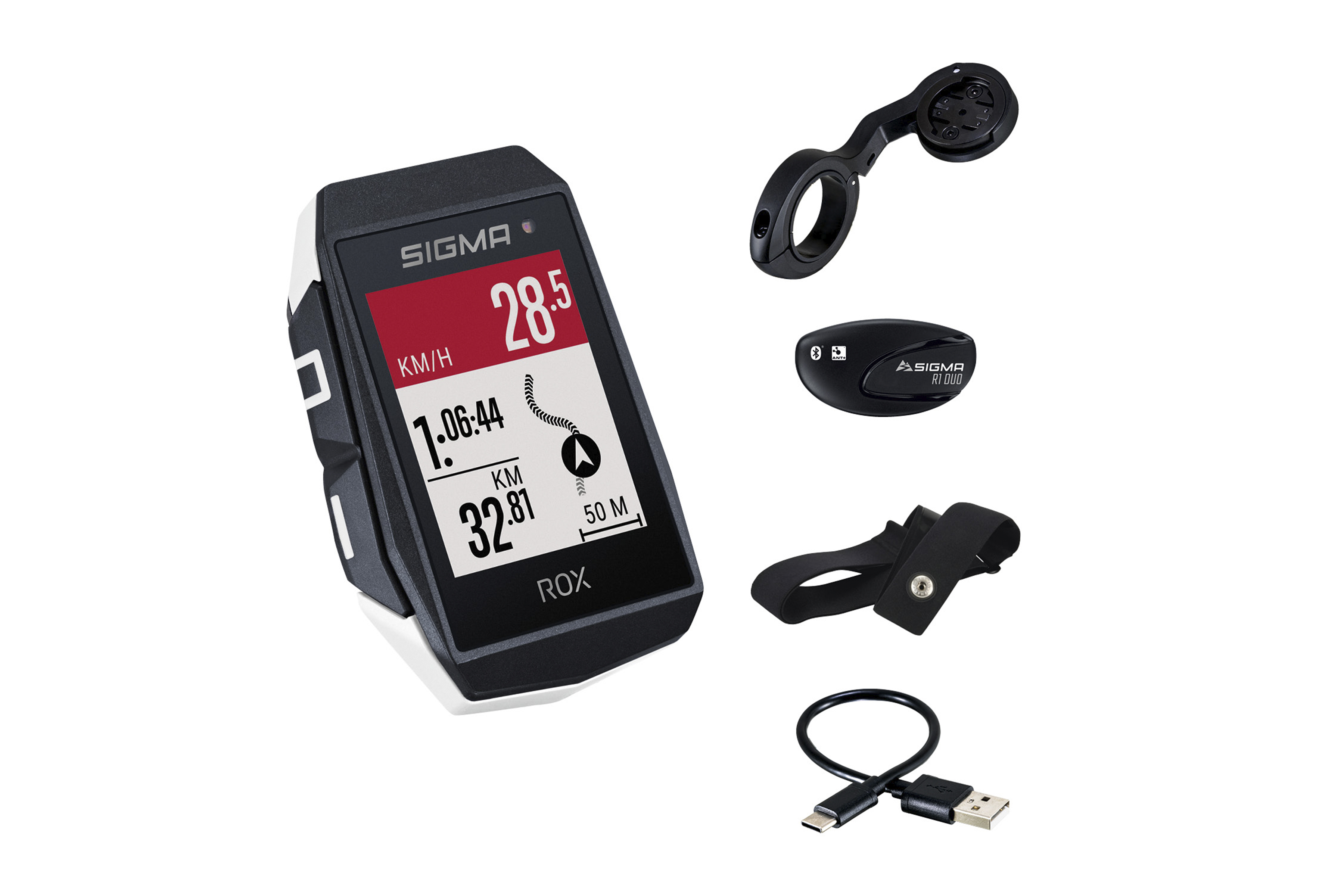 cuentakilometros ciclocomputador rox 11.1 evo hr set