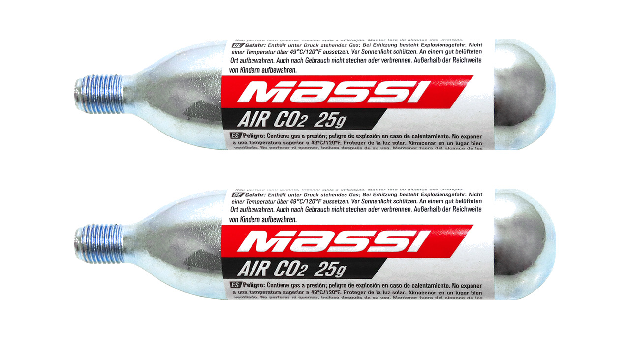 cartucho de aire inflado 25 grs (2 u) co2