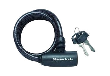 candado en espiral cierre con llave 180cmx 8mm