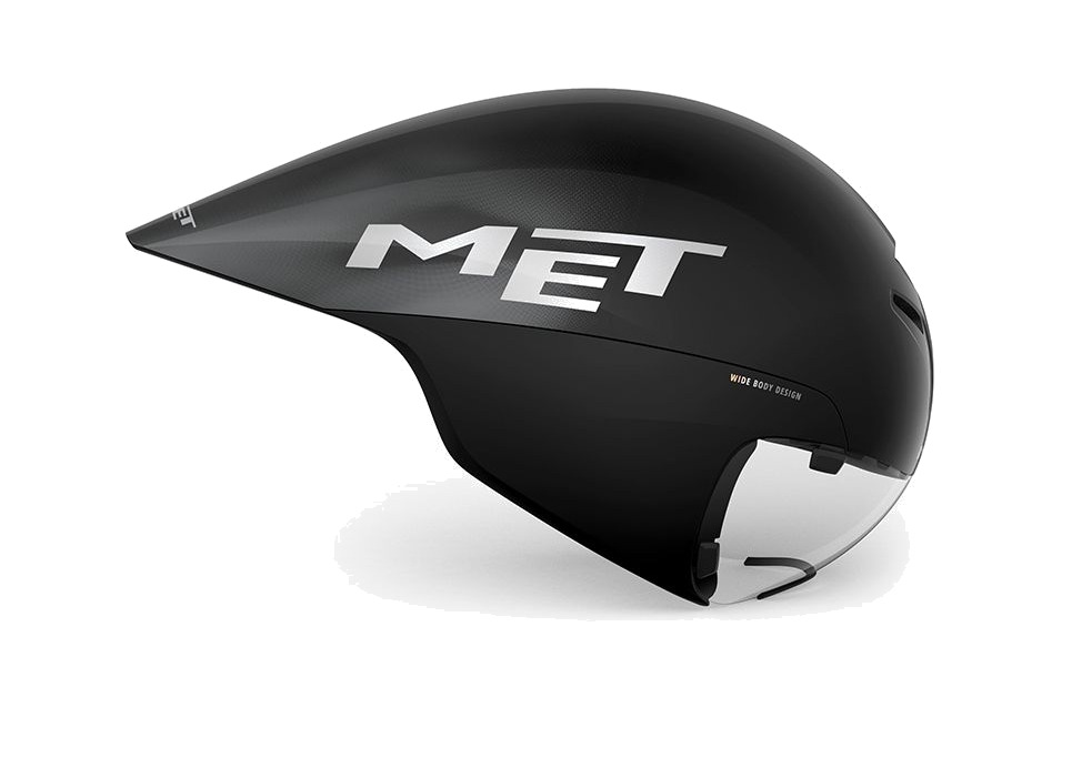 casco de bicicleta con diseño aerodinámico y acabado brillante drone wide body ii alico brillo
