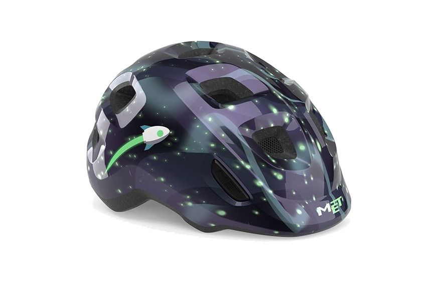 casco para bicicleta que brilla en la oscuridad hooray espacio