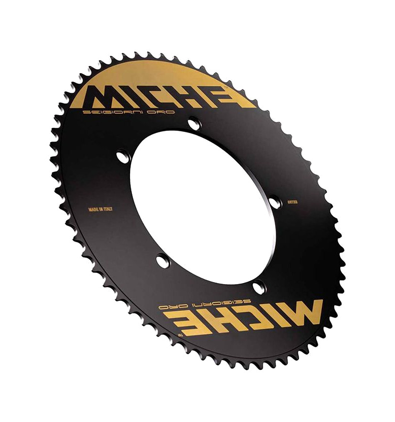 plato para pista seigiorini oro 144 bcd 5 brazos aluminio