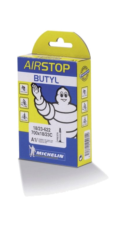 cámara de aire michelin con válvula presta fina 40mm para bicicletas de 700x25-32c