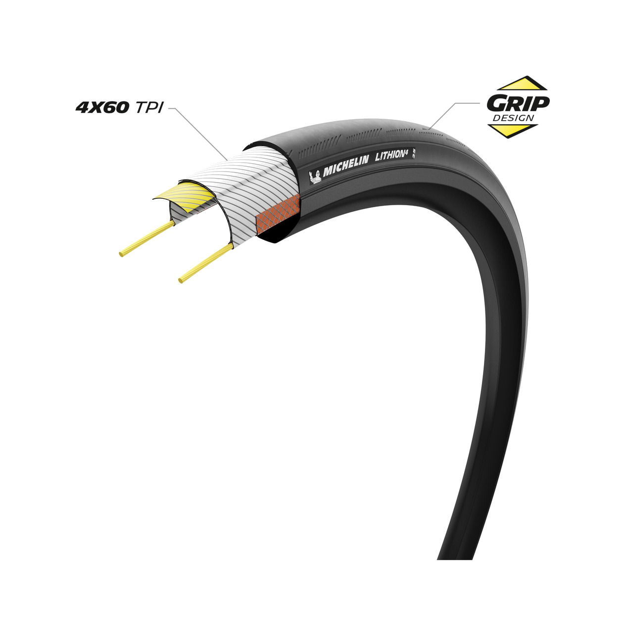 cubierta neumatico para bicicleta lithion4 700x30 performance line plegable 30-622