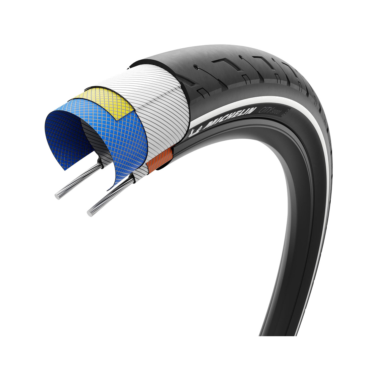 cubierta neumatico para bicicleta city street 27.5x2.20 performance line rigida 55-584