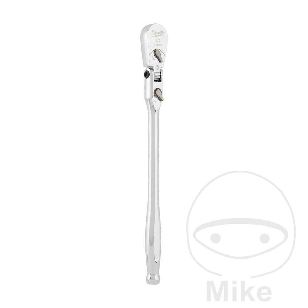 llave de carraca con cabeza giratoria 1/4 230 mm