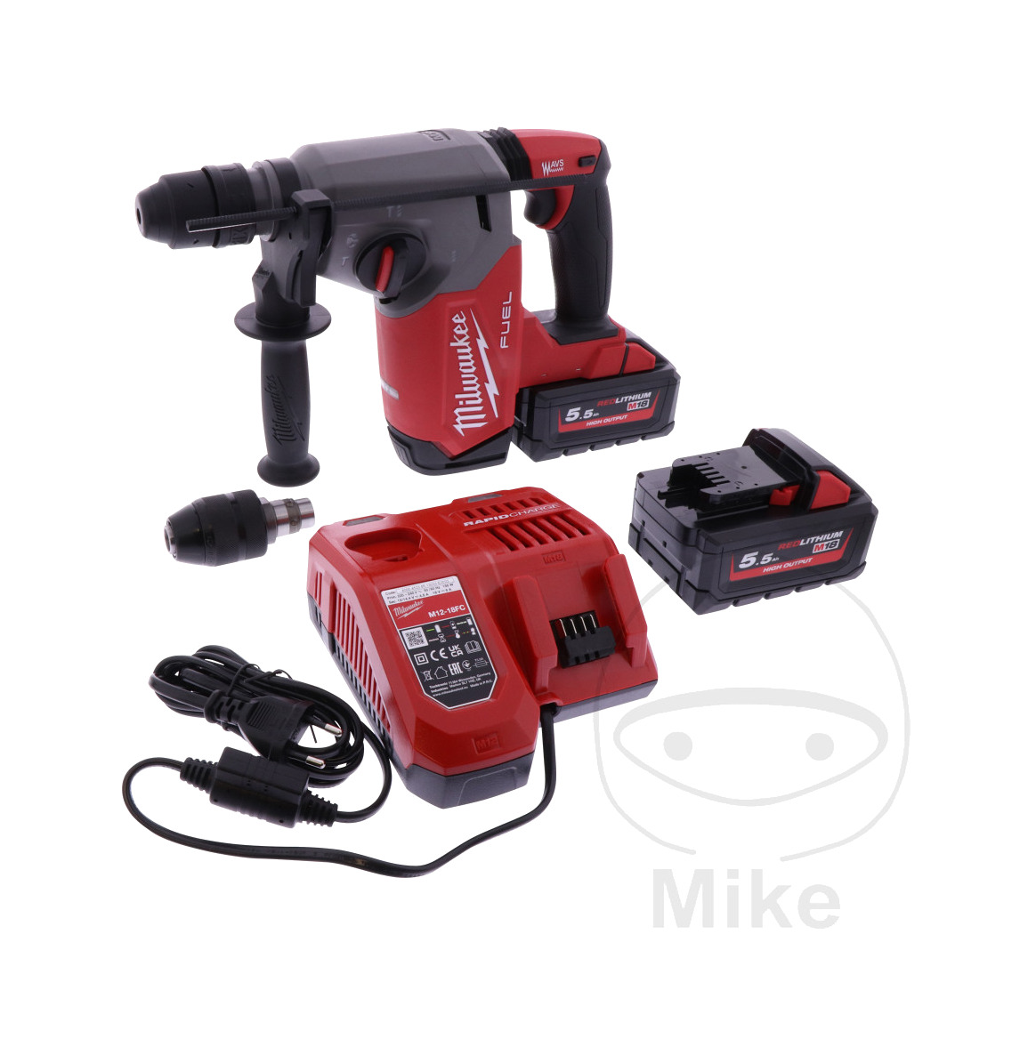 martillo combinado inalámbrico recargable 18v m18 fhx 552x