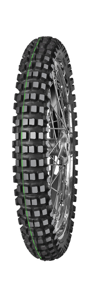 cubierta neumático moto end trail-rally pro 90/90 b 21 54r tt m+s super light green