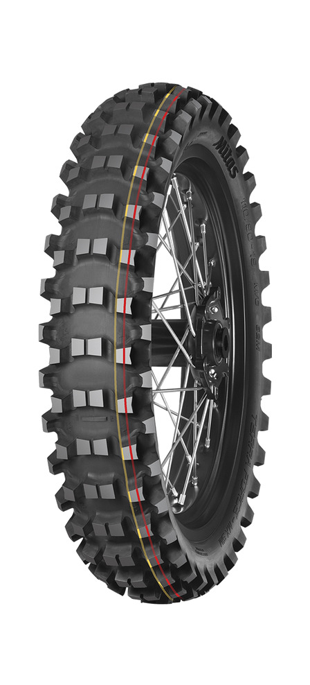 cubierta neumático moto terra force-mx sm 90/100-14 49m tt soft medium terrain red yellow nhs