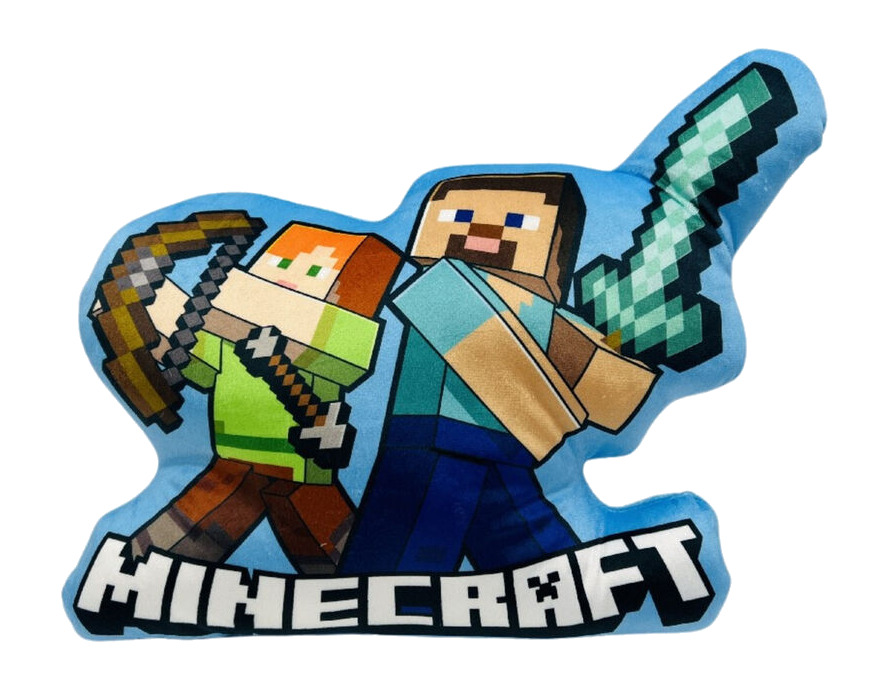cojín 3d de peluche minecraft 35 cm 6,4x37x30