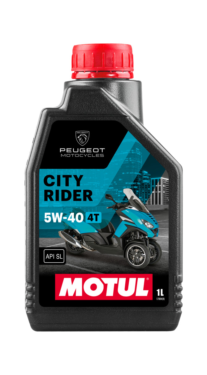 aceite de motor 4t compatible con peugeot city rider 5w-40 1l