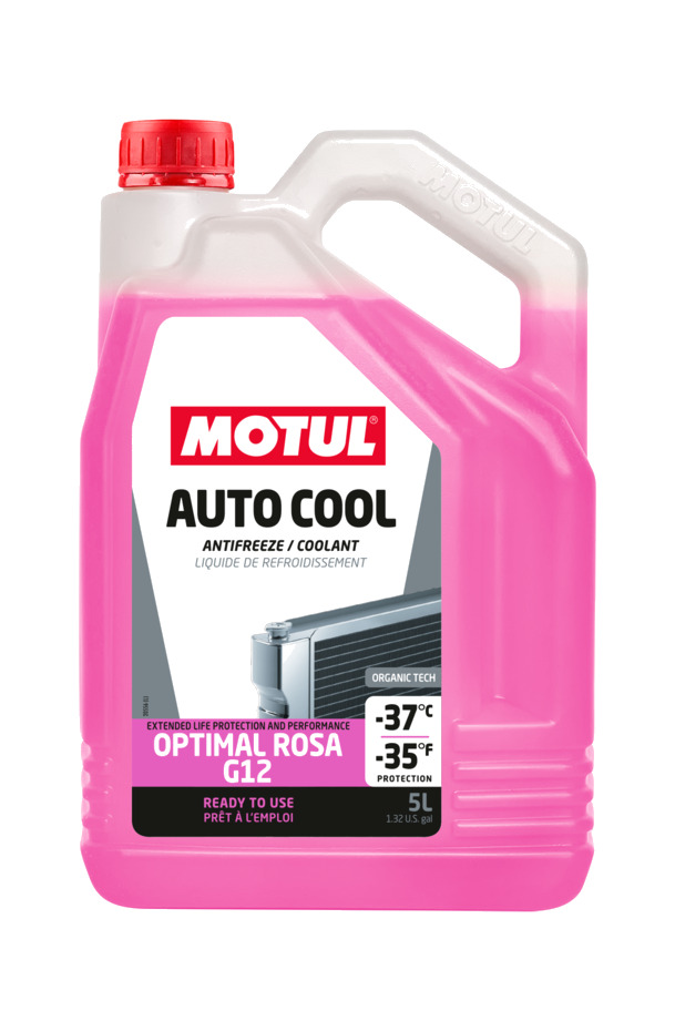 liquido anticongelante refrigerante auto cool optimal rosa -37°c 5l
