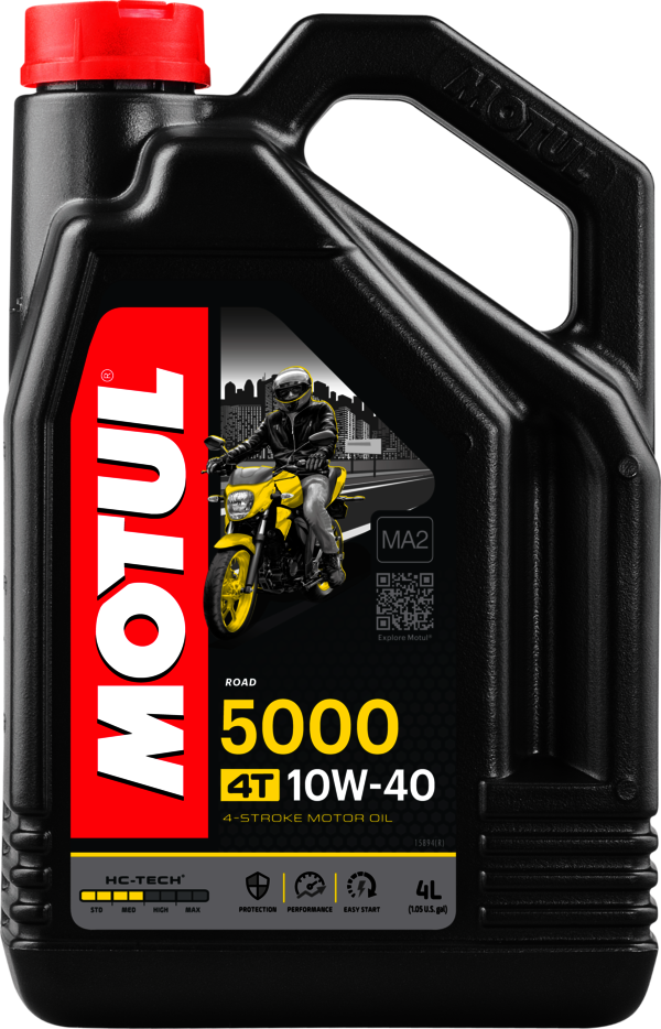Aceite lubricante para motor de moto 4T 5000 10W40 4L - Imagen 1 de 1