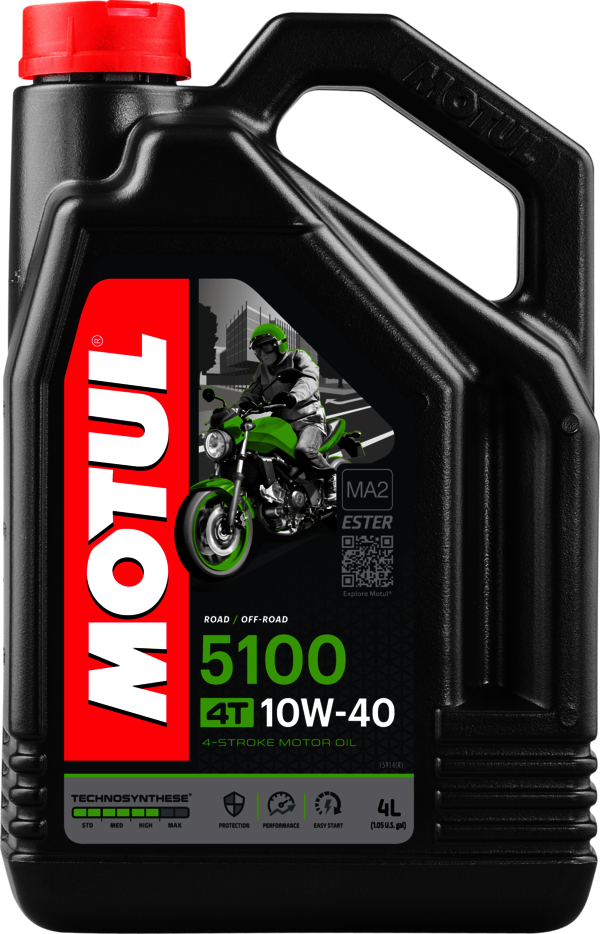 aceite lubricante 4t 5100 10w40 4l motul - tecnología de ésteres
