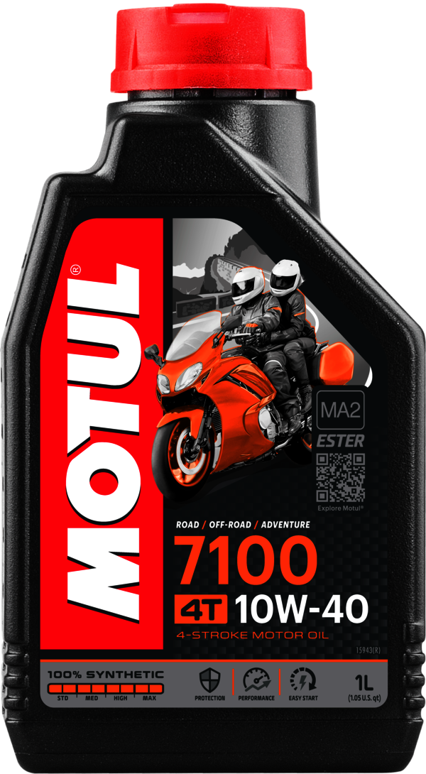 Aceite lubricante 4T 7100 10W40 4T 1L para motocicletas de alto rendimiento - Imagen 1 de 1