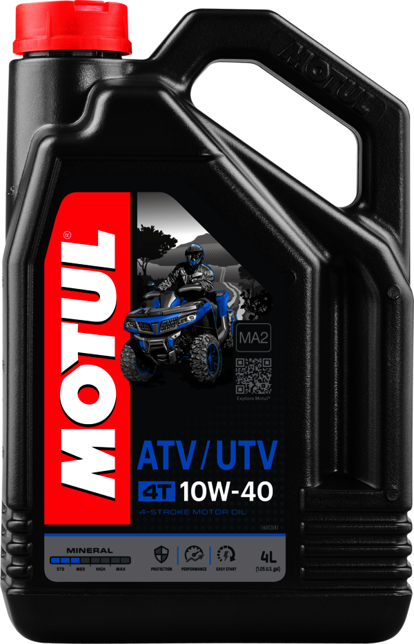 Mineralny olej smarowy do silników ATV-UTV 4T 10W40 4L  - Zdjęcie 1 z 1