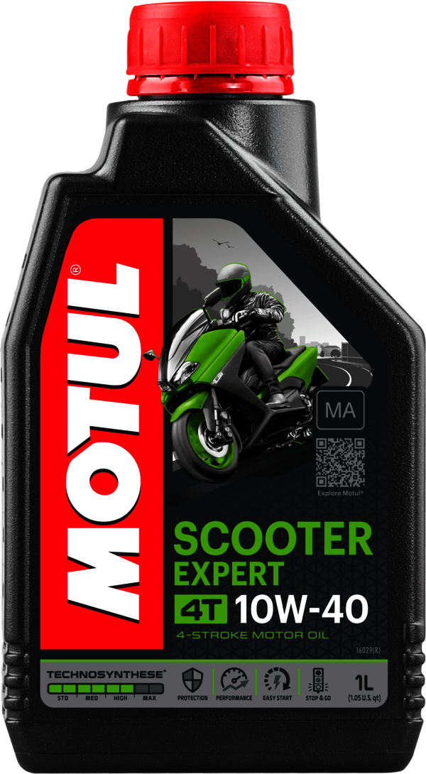 aceite lubricante 4t scooter expert 4t 10w40 1l - lubricante technosynthese® para motores de scooters de cuatro tiempos