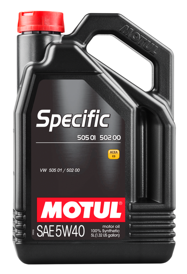 Olio lubrificante per motori SPECIFIC VW 505.01 - 502.00 5W40 5L - Afbeelding 1 van 1