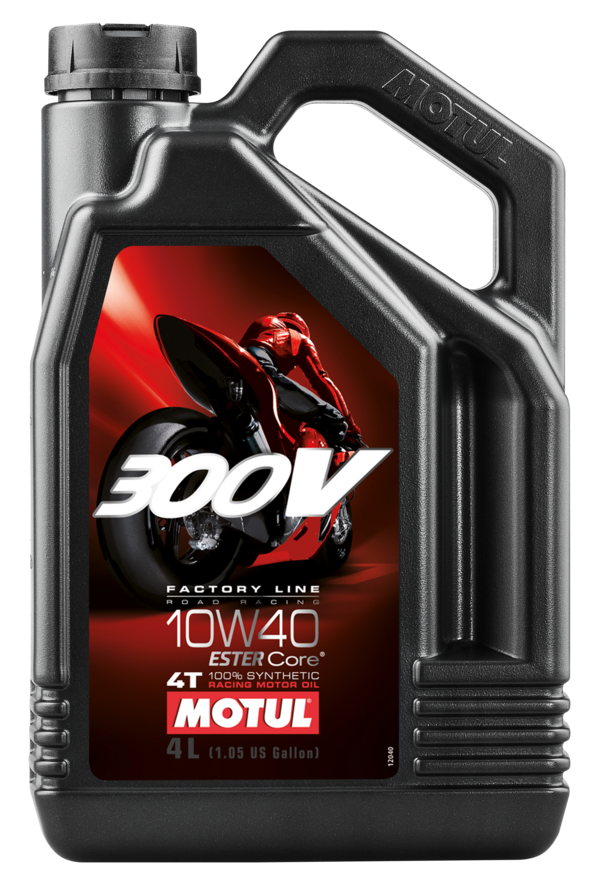 aceite lubricante 4t motul 300v fl road racing 10w40 4l