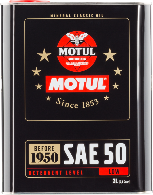 aceite lubricante para motor sae 50 (classic) 2l - lubricante mineral compatible con motores originales