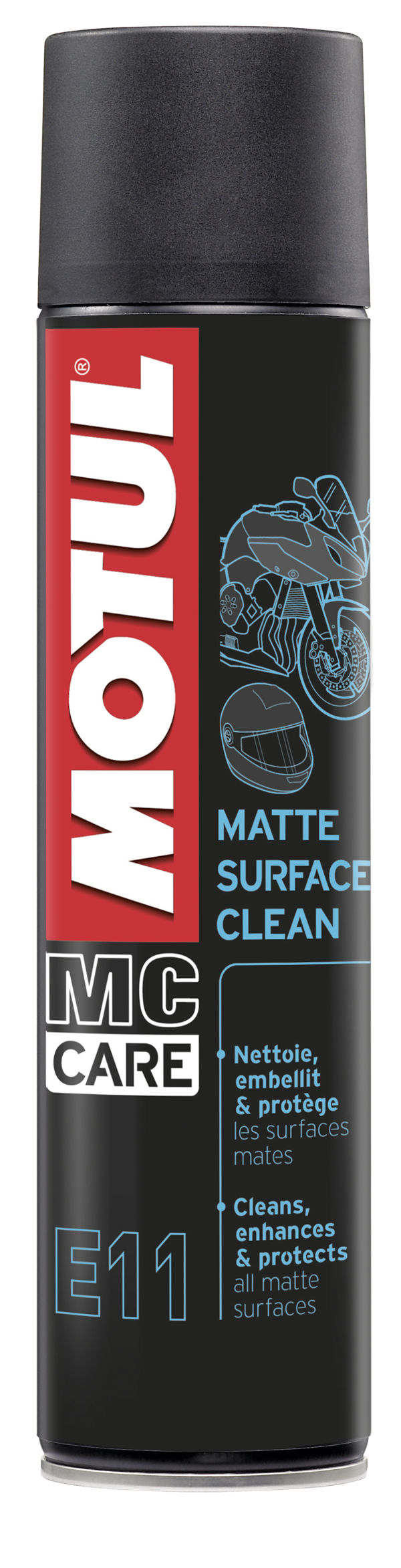 limpiador restaurador de superficies mate motul mc care e11 - 0,4l