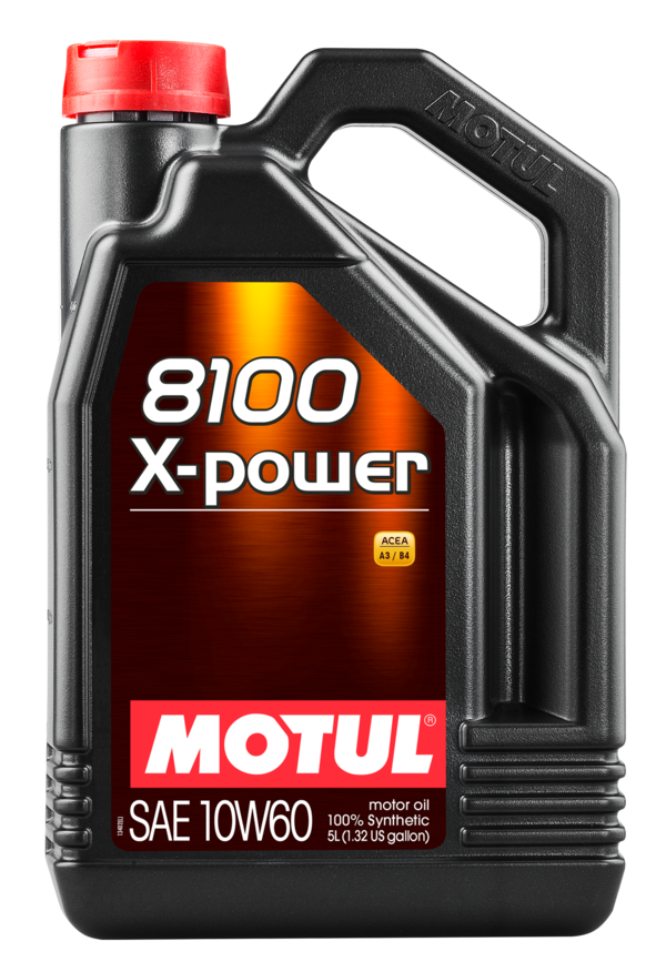 aceite lubricante para motor motul 8100 x-power 10w60 5l sintético