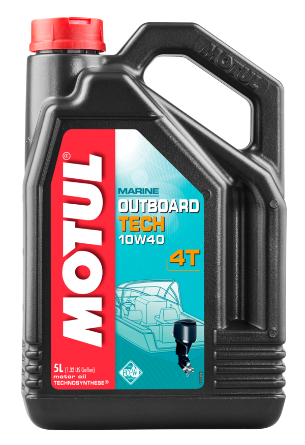 Olio lubrificante per moto d''acqua e motori fuoribordo TECH 4T 10W40 5 L - Afbeelding 1 van 1