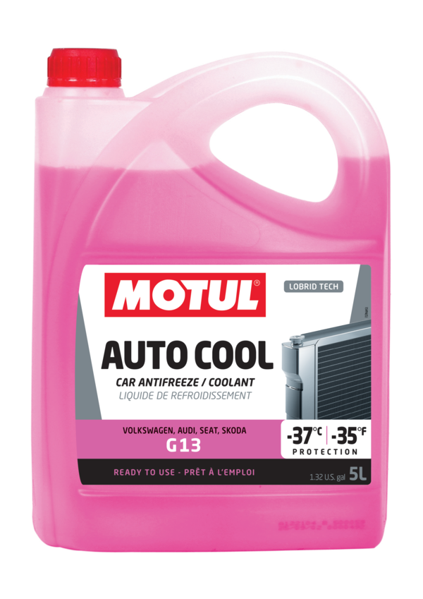 líquido refrigerante motul inugel g13 -37°c 5l para vehículos del grupo vag