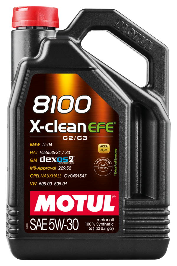 Olio motore lubrificante 8100 X-clean EFE C2/C3 5W30 5L  - Afbeelding 1 van 1