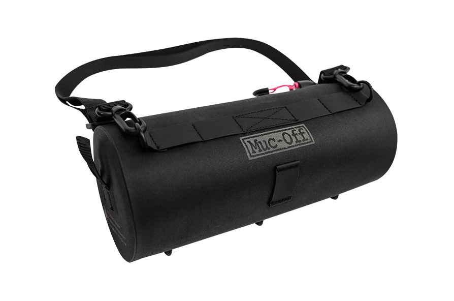 bolsa manillar bicicleta 2.4l impermeable negro explorer (250x101x250 mm)