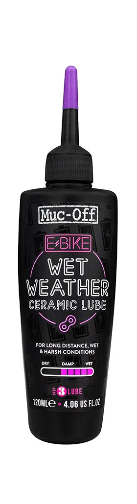 lubricante cadena e-bike clima humedo 120 ml muc-off
