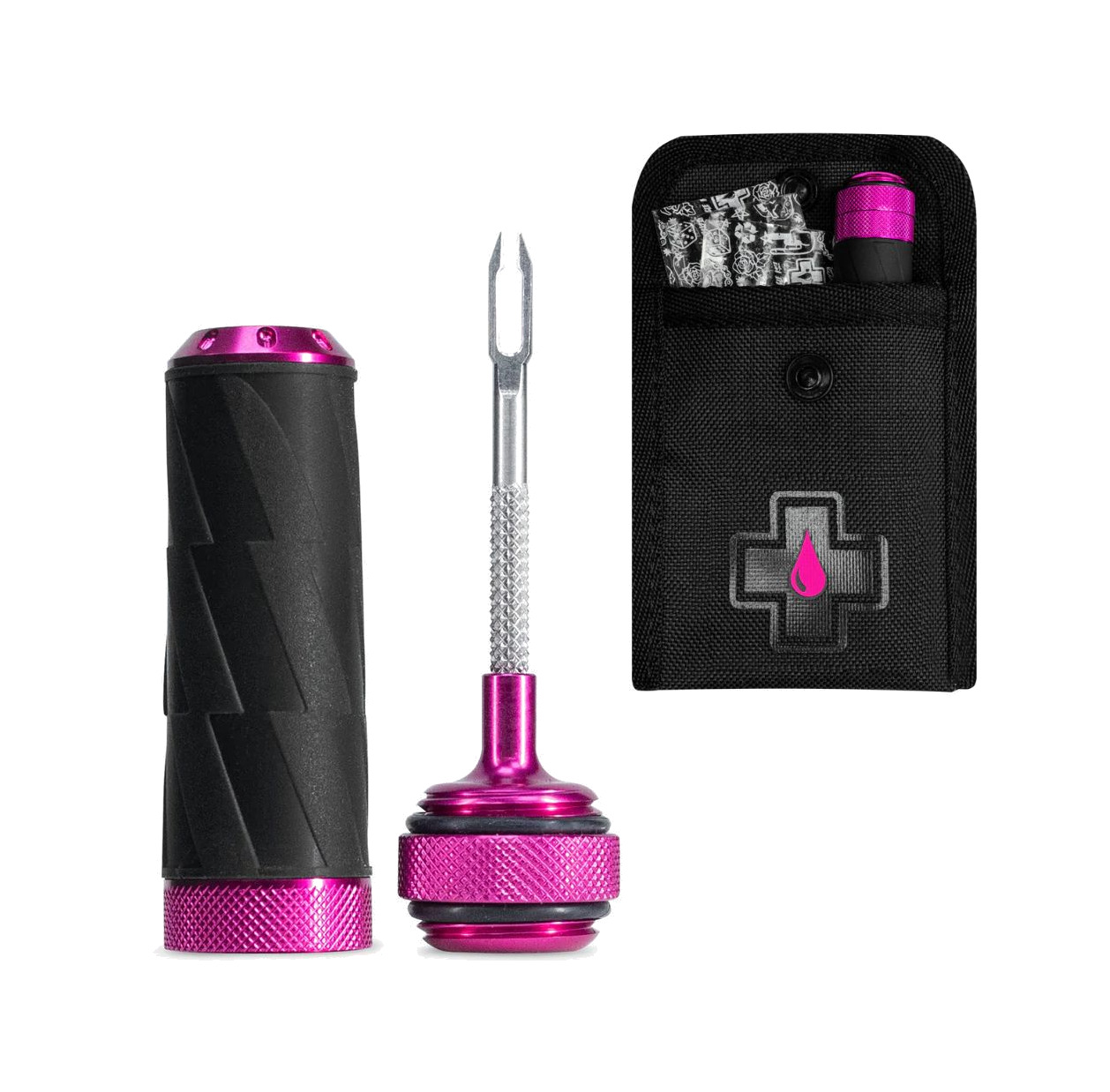 kit cápsula de mechas para reparación tubeless aluminio 26x94x128 mm