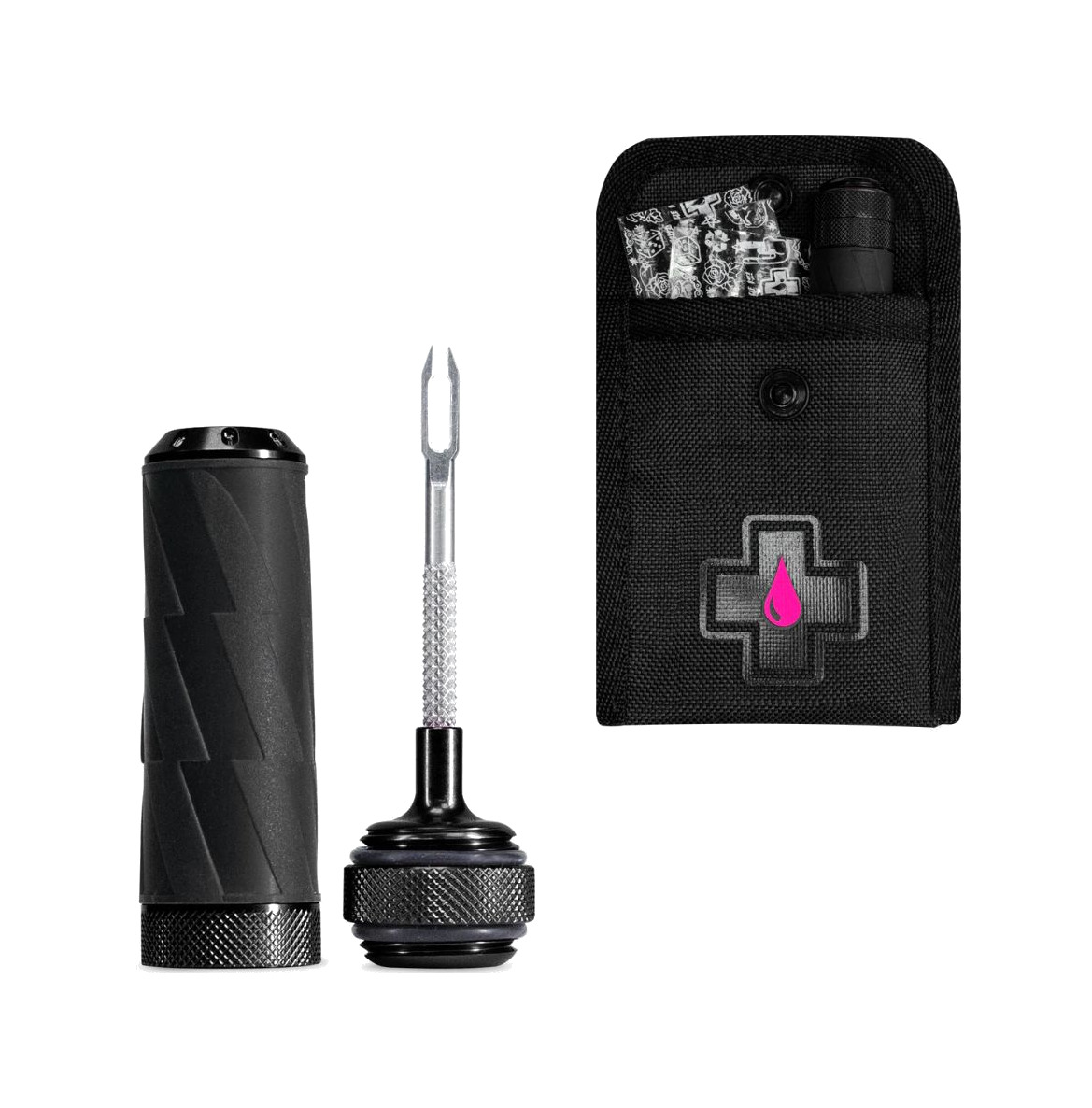 kit cápsula de mechas para reparación tubeless aluminio 26x94x128 mm