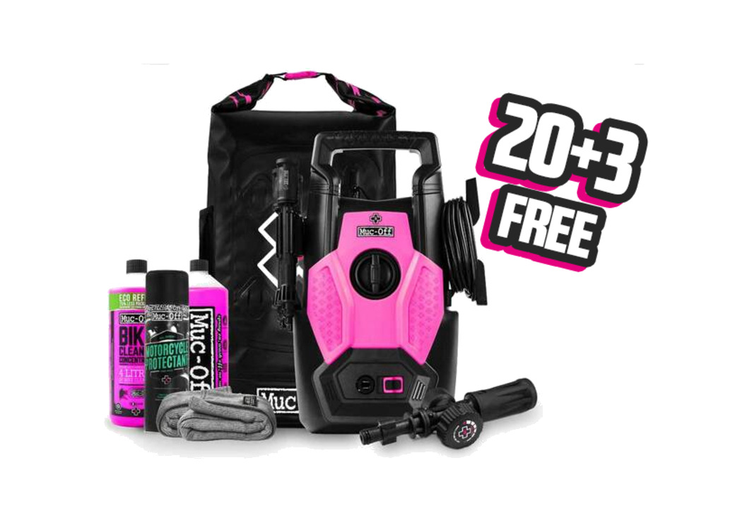 kit de lavado a presión para moto pack 20 uds + 3 free