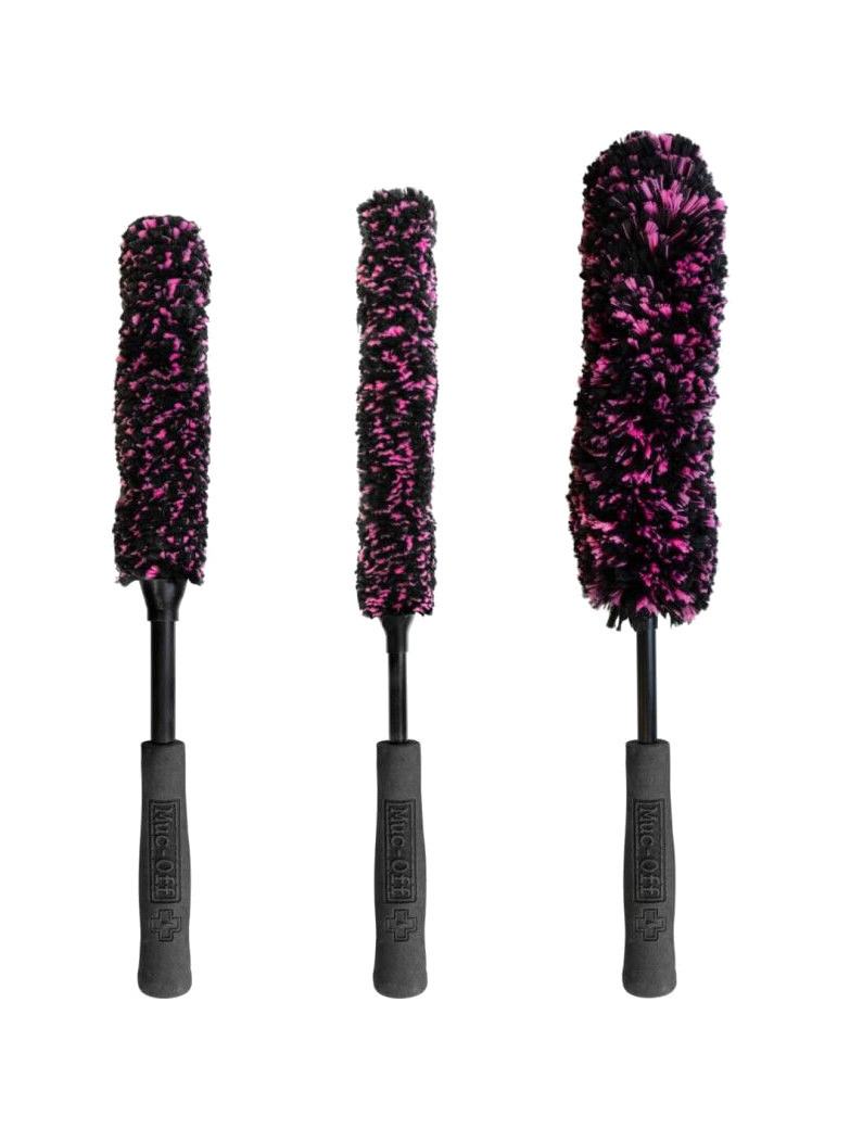 kit de limpieza con cepillos de microfibra 3 cepillos