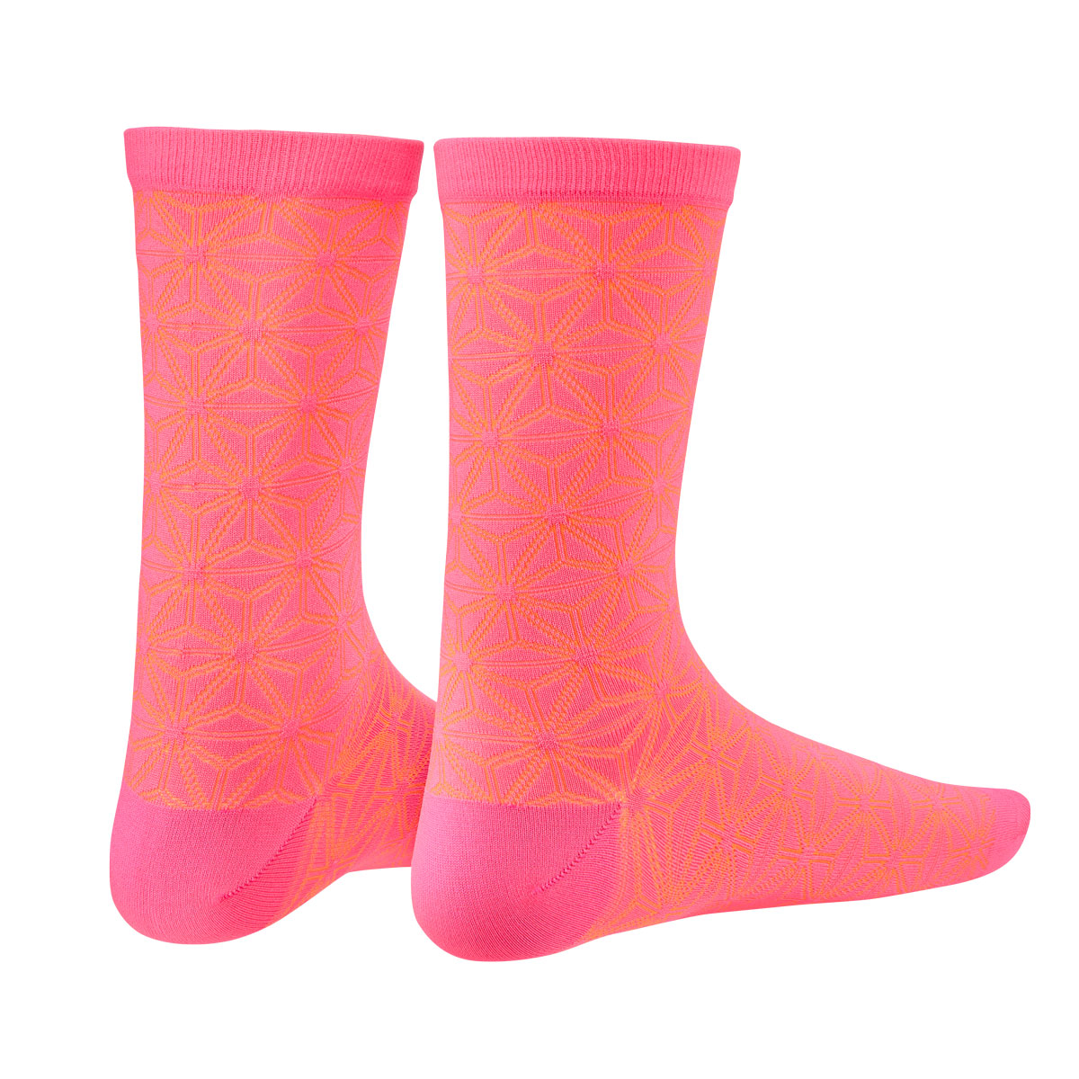 calcetines bicicleta ciclismo asanoha neon