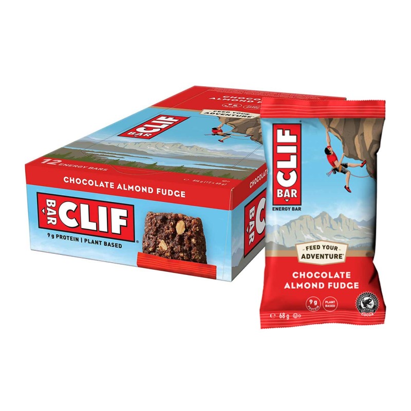 caja 12 barritas energeticas sabor chocolate y almendras