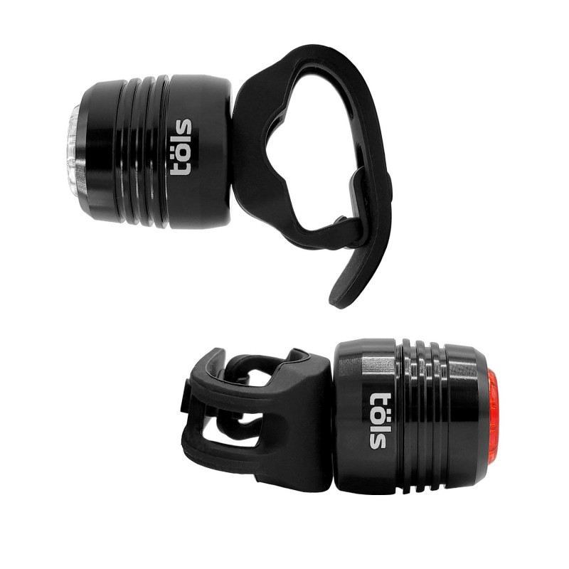 TÖLS Juego de luces bicicleta MICRO USB 10/ 5 LUMENS - Imagen 2 de 4